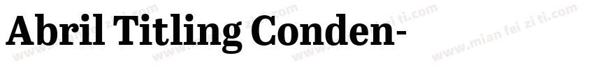 Abril Titling Conden字体转换